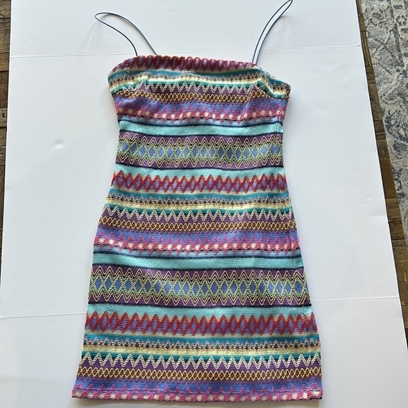 TCEC Multicolored Mini Dress NWT - Picture 3 of 11